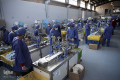 افتتاح خط تولید بزرگترین کارخانه تولید ماسک جنوب غرب آسیا در شهرک صنعتی اشتهارد