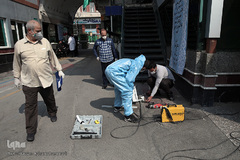 نصب روشویی در معابر عمومی برای شکست کرونا با همت گروه جهادی شهید ابراهیم هادی