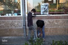 نصب روشویی در معابر عمومی برای شکست کرونا با همت گروه جهادی شهید ابراهیم هادی