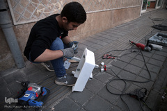 نصب روشویی در معابر عمومی برای شکست کرونا با همت گروه جهادی شهید ابراهیم هادی