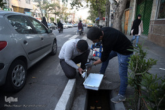 نصب روشویی در معابر عمومی برای شکست کرونا با همت گروه جهادی شهید ابراهیم هادی