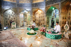 جزءخوانی قاریان نونهالان در حرم مطهر کریمه اهل‌بیت(س)