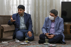 از سمت راست محمدحسین حسنی سرپرست ایکنا و عیسی علیزاده معاون فرهنگی جهاددانشگاهی