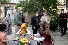 بازدید شیخ اکبری، مدیر شبکه قرآن و معارف سیما از پشت صحنه مجموعه تلویزیونی «یکی بود، یکی نبود»