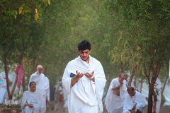 دعای عرفه حجاج ایرانی در صحرای عرفات