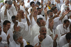 دعای عرفه حجاج ایرانی در صحرای عرفات