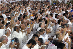 دعای عرفه حجاج ایرانی در صحرای عرفات