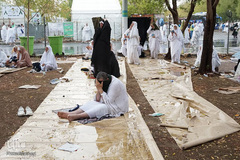 دعای عرفه حجاج ایرانی در صحرای عرفات