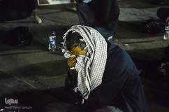 مراسم عزاداری شب سوم محرم در محوطه باز مصلی تبریز