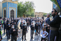 عزاداری ظهر تاسوعا در حرم شاهچراغ(ع)