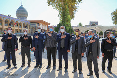 عزاداری ظهر تاسوعا در حرم شاهچراغ(ع)