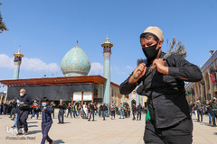 عزاداری ظهر تاسوعا در حرم شاهچراغ(ع)