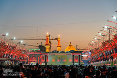 عزاداری شب تاسوعا در کربلای معلی