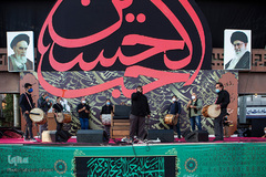 خیمه سوزان غروب عاشورا در میدان امام حسین(ع)