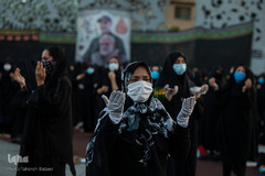 خیمه سوزان غروب عاشورا در میدان امام حسین(ع)