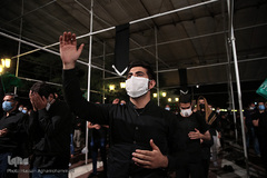 اجتماع بزرگ منتظران «اربعین» در خیمه موکب حضرت علی ابن ابیطالب(ع) منطقه فرهنگی و گردشگری عباس آباد تهران