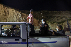 شب های محرم در هیئت خودرویی شیراز