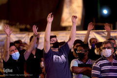 مراسم بزرگ‌ترین سفره نذری حضرت رقیه(س) در میدان آیینی امام حسین(ع)