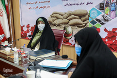 معصومه ابتکار، معاون امور زنان و خانواده ریاست جمهوری در نشست زنان و دفاع مقدس