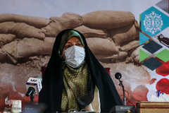 معصومه ابتکار، معاون امور زنان و خانواده ریاست جمهوری در نشست زنان و دفاع مقدس