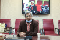 حبیب احمدزاده، نویسنده و مستندساز در نشست زنان و دفاع مقدس