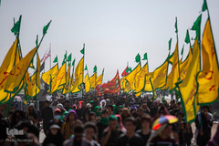 جلوه‌هایی زیبا، از خدمت‌رسانی به زائران اربعین در جنوب عراق