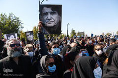 مراسم خاکسپاری پیکر محمدرضا شجریان