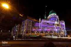 ساخت ماکت گنبدالخضرا در شهر کراچی پاکستان 