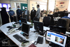 بازدید حجت‌الاسلام والمسلمین مهدی اخوان‌صباغ، رئیس سازمان دارالقرآن الکریم از تحریریه فارسی ایکنا