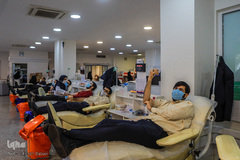 حضور گروه همخوانی محمد رسول الله(ص) در سازمان انتقال خون