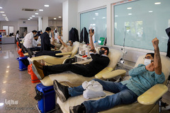 حضور گروه همخوانی محمد رسول الله(ص) در سازمان انتقال خون