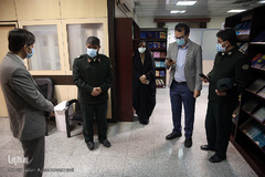 بازدید سردار بهرامی، معاون تبلیغات و روابط عمومی عقیدتی، سیاسی ناجا از ایکنا