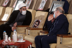  سعید نمکی، وزیر بهداشت، درمان و آموزش پزشکی و حجت‌الاسلام والمسلمین مصطفی رستمی، رئیس نهاد نمایندگی مقام معظم رهبری در دانشگاه‌ها