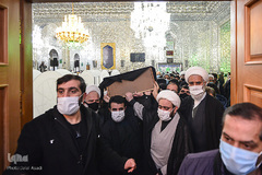 مراسم تشییع پیکر مرحوم آیت الله محدتقی مصباح یزدی در آستان مقدس عبدالعظیم حسنی(ع)