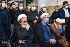 مراسم تشییع پیکر مرحوم آیت الله محدتقی مصباح یزدی در آستان مقدس عبدالعظیم حسنی(ع)