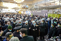 مراسم تشییع پیکر مرحوم آیت الله محدتقی مصباح یزدی در آستان مقدس عبدالعظیم حسنی(ع)