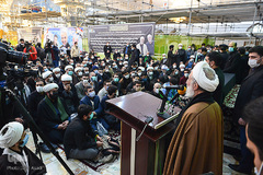 مراسم تشییع پیکر مرحوم آیت الله محدتقی مصباح یزدی در آستان مقدس عبدالعظیم حسنی(ع)