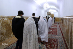 جشن ازدواج ۲۰زوج از خانواده های تحت پوشش خیریه شمیم مهرسبحان(شمس) در حرم مطهر رضوی