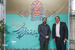 حمید صابرفرزام و مصطفی آجرلو در دیدار نوروزی 1400 ایکنا