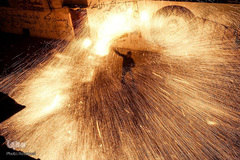 استقبال جوانان غزه از رمضان