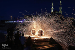 استقبال جوانان غزه از رمضان