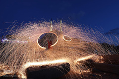 استقبال جوانان غزه از رمضان