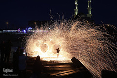 استقبال جوانان غزه از رمضان