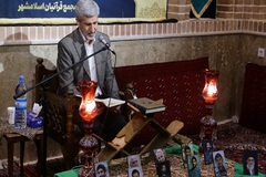 لطیف اسکندی قاری پیشکسوت در مجمع قرآنیان اسلامشهر