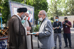 حبیب مهکام در اختتامیه محافل انس با قرآن ماه مبارک رمضان سازمان عقیدتی سیاسی فرماندهی انتظامی تهران بزرگ