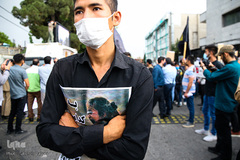 تجمع دانشجویان در محکومیت حمله تروریستی کابل