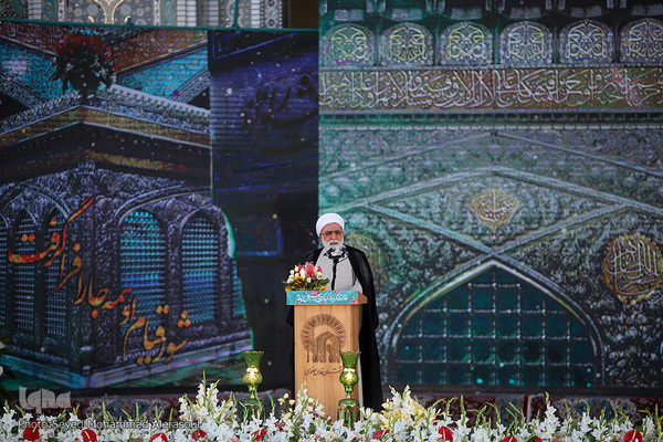 سخنرانی رییس‌جمهور منتخب در حرم مطهر رضوی
