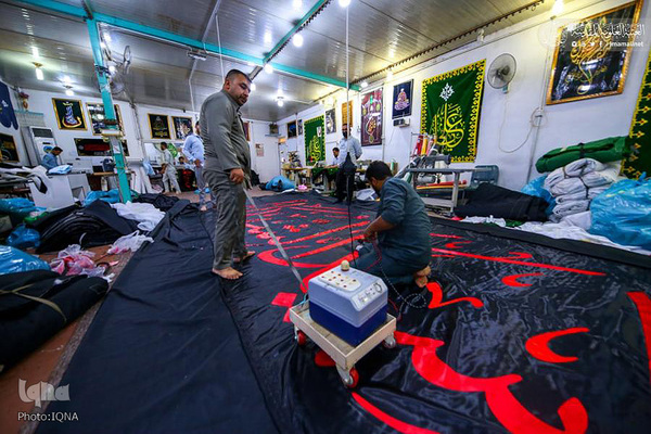 سیاه پوش شدن حرم امیرالمومنین (ع) در آستانه محرم