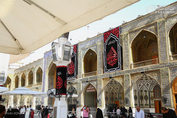 سیاه پوش شدن حرم امیرالمومنین (ع) در آستانه محرم