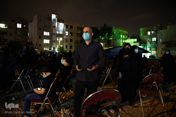 مراسم عزاداری شب چهارم محرم در محله زمزم